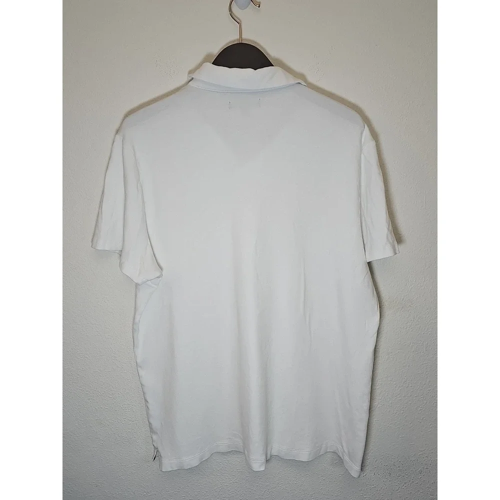 Banana Republic Men's‎ Short Sleeve Solid Polo Shirt White Size XL